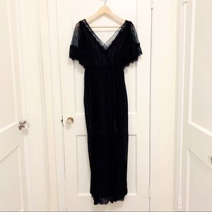 Free People Black Lace Maxi Dress